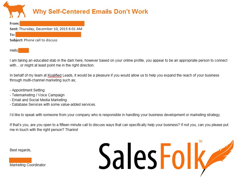 Why Self Centered Emails Dont Work