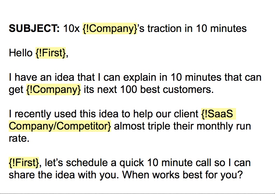 The email template that got 1 client 16 new customers